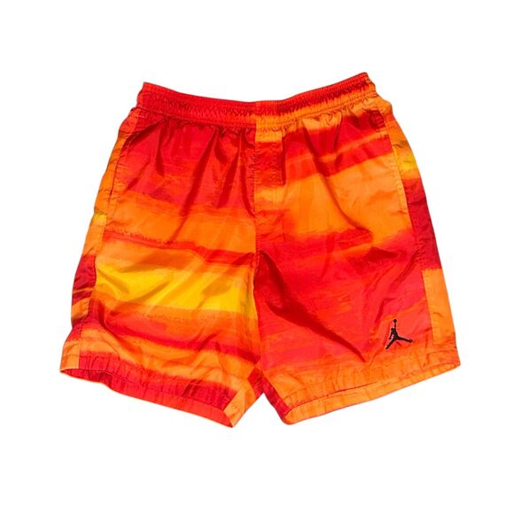 Jordan Vintage Rare Retro AJ1 Legacy Club Woven Shorts Nylon Orange Large - Picture 5 of 10